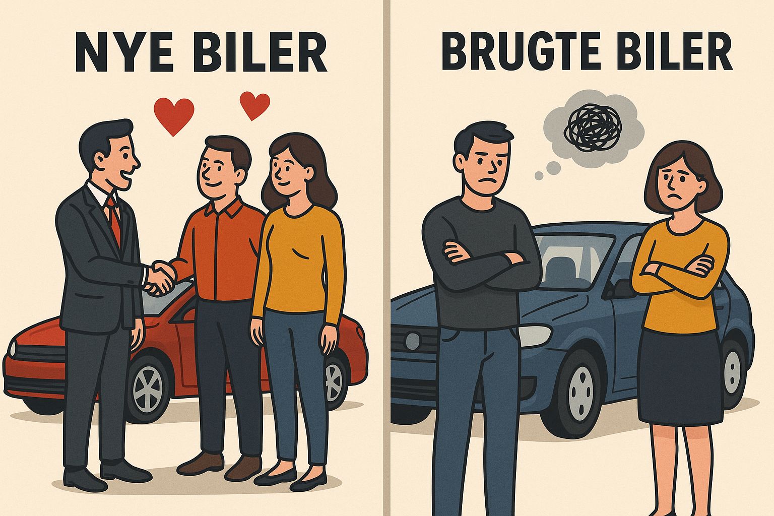 Kunde overtager brugt bil med digital serviceaftale – illustrerer MiCARs løsning for bedre kunderejser på brugtvognssalg
